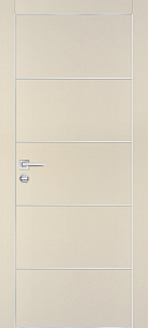 Товар Межкомнатная дверь PX-12  AL кромка с 4-х ст. Бежевый матовый