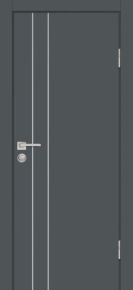 Фото Межкомнатная дверь P-14 Графит матовый